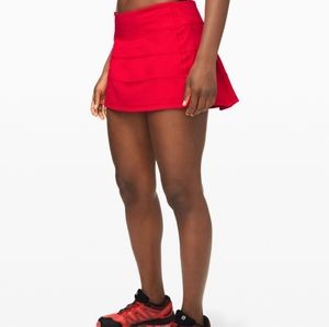 Size 6 Lululemon Pace Rival Skirt 13" Dark Red